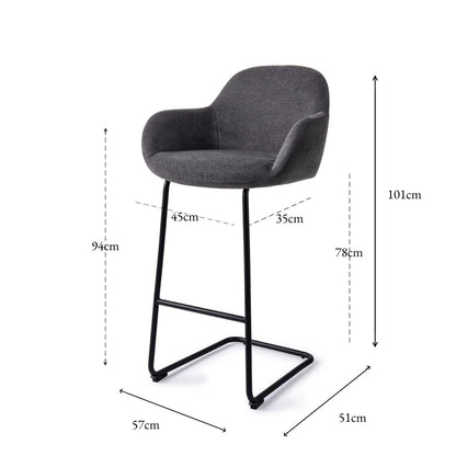 Kushi Bar Chair Black-Out Arch Bar (75 cm)