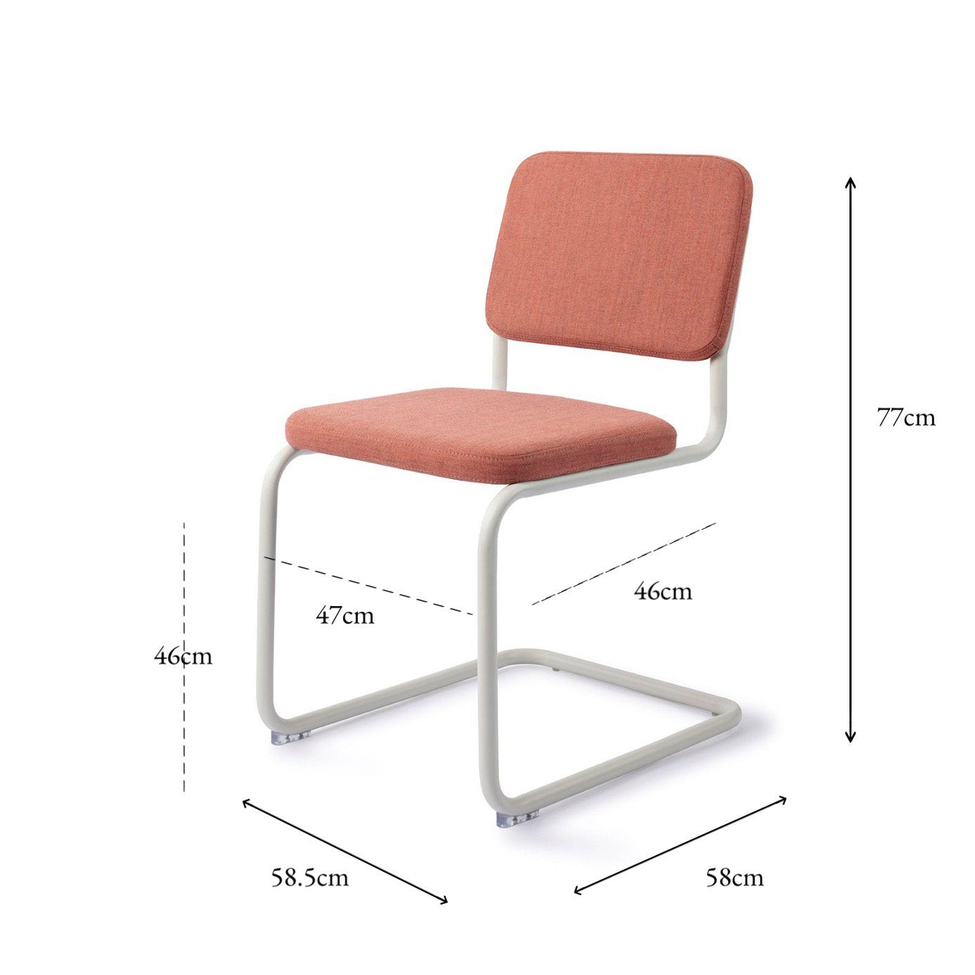Mugi Dining Chair Coral Kiss  Ice