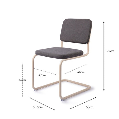 Mugi Dining Chair Inkwell  Pearl