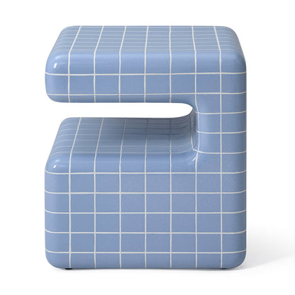 Takamu Side Table Cashmere Grid