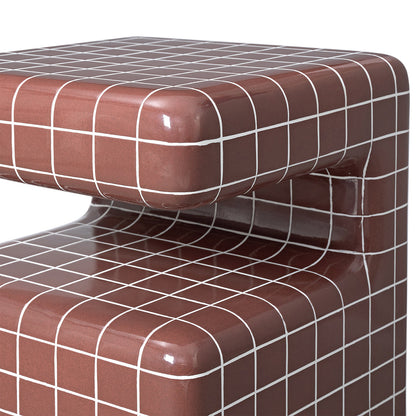 Takamu Side Table Timber Grid