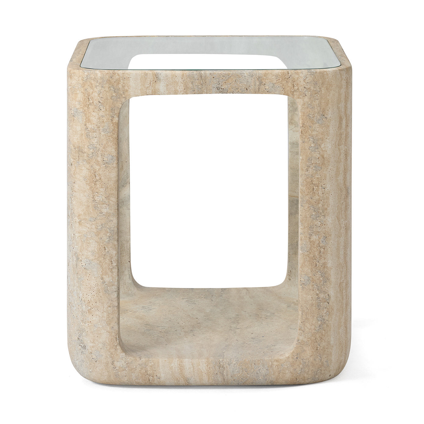 Yobeko Side Table Travertine