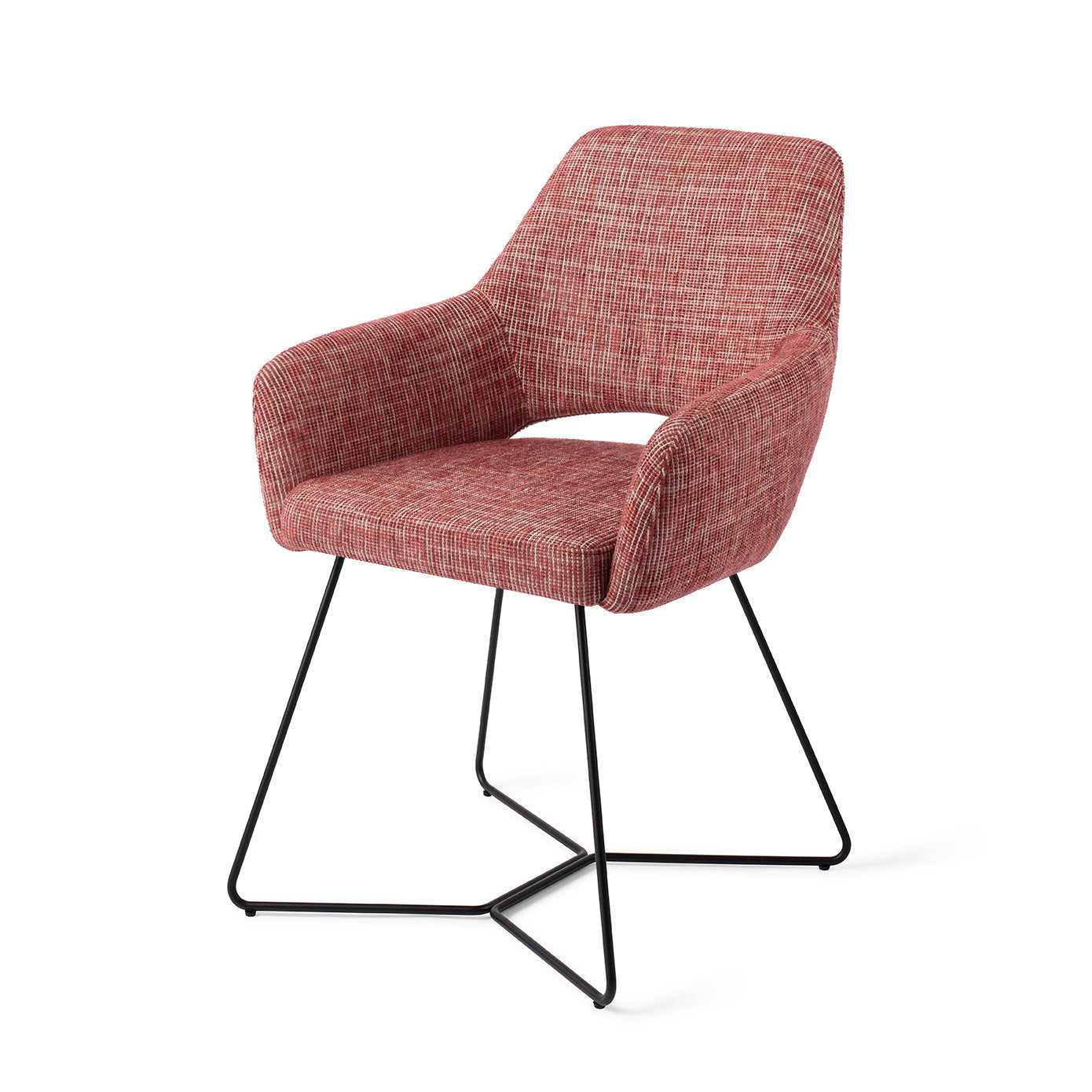 Yanai Dining Chair Berry Bars Beehive Black