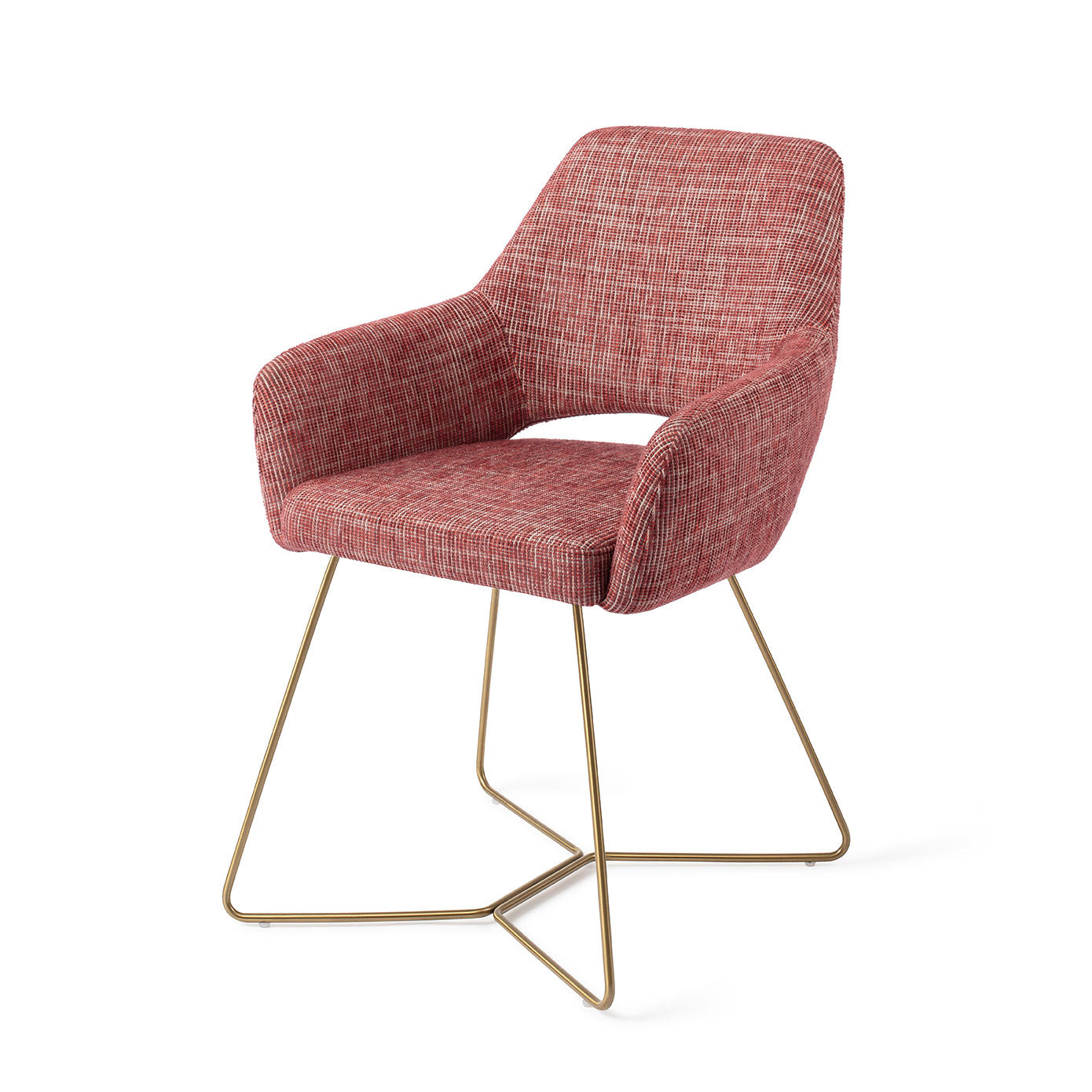 Yanai Dining Chair Berry Bars Beehive Gold