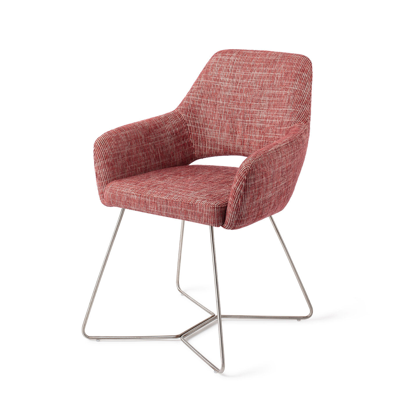 Yanai Dining Chair Berry Bars Beehive Steel