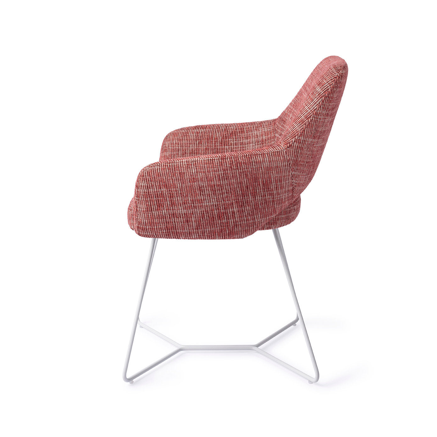 Yanai Dining Chair Berry Bars Beehive White