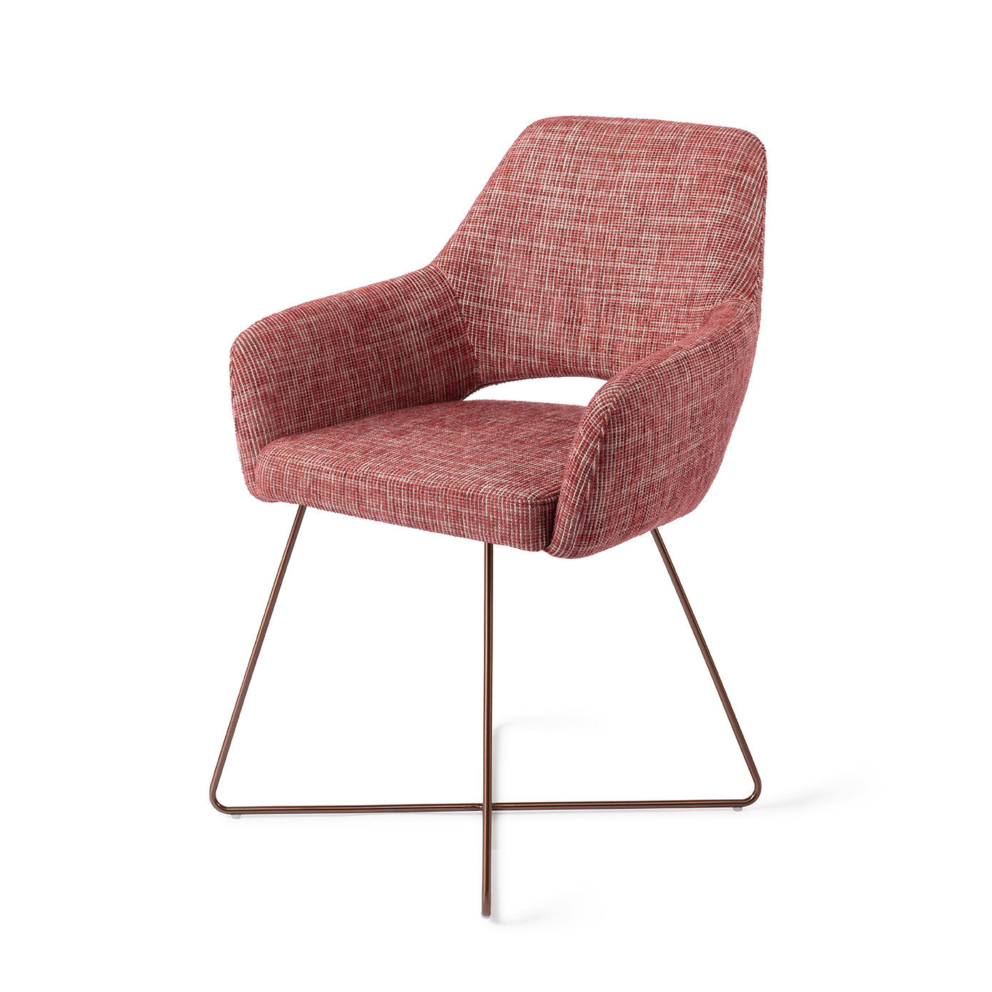 Yanai Dining Chair Berry Bars Cross Rose
