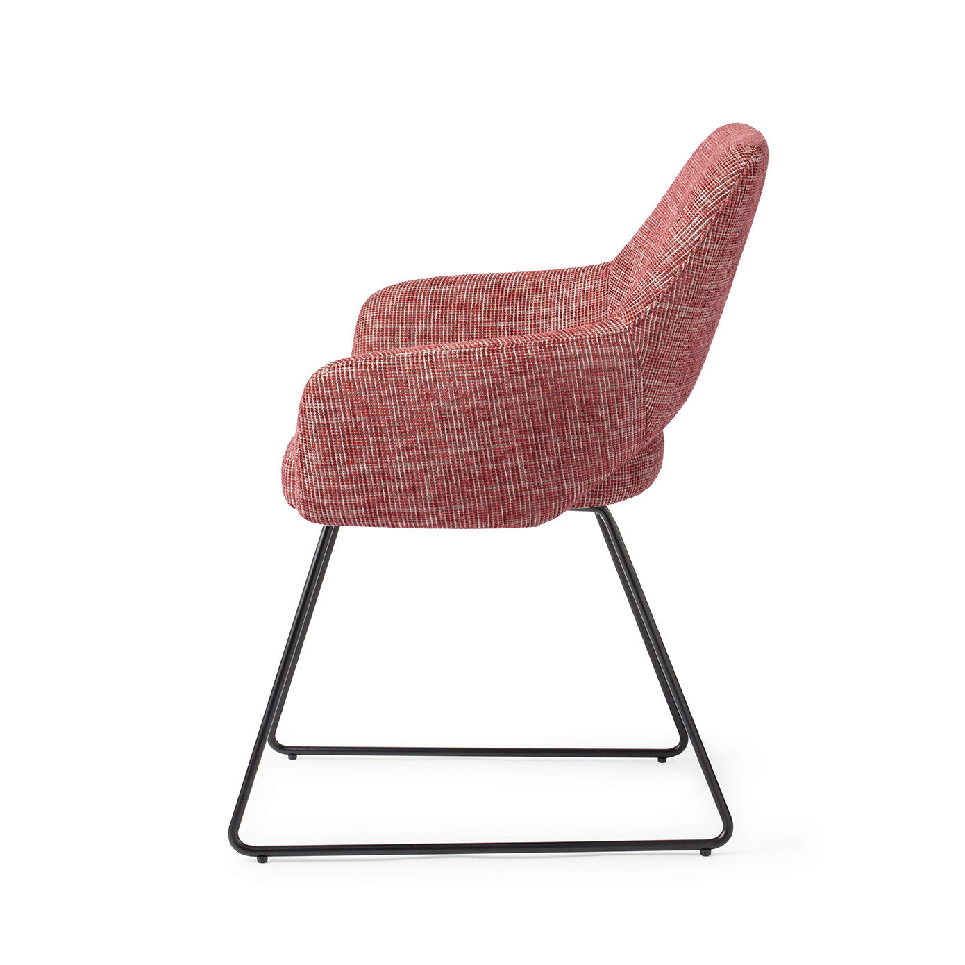 Yanai Dining Chair Berry Bars Slide Black