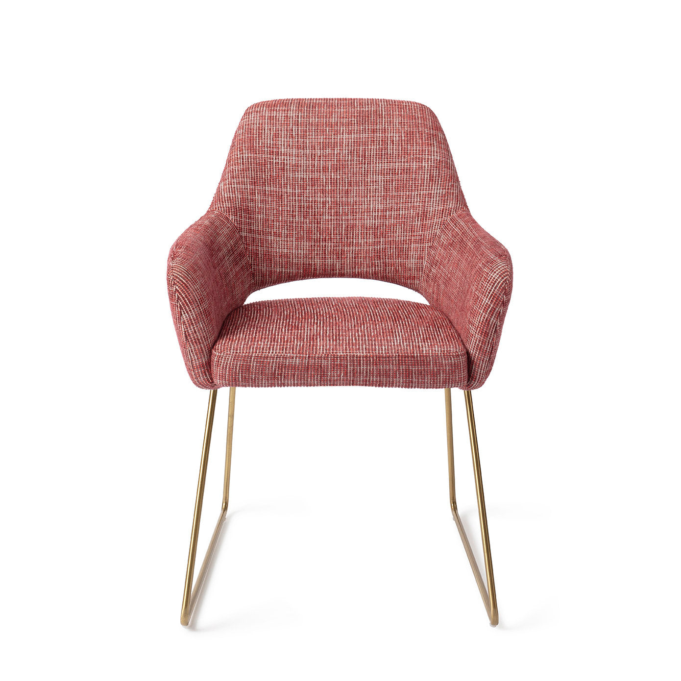 Yanai Dining Chair Berry Bars Slide Gold