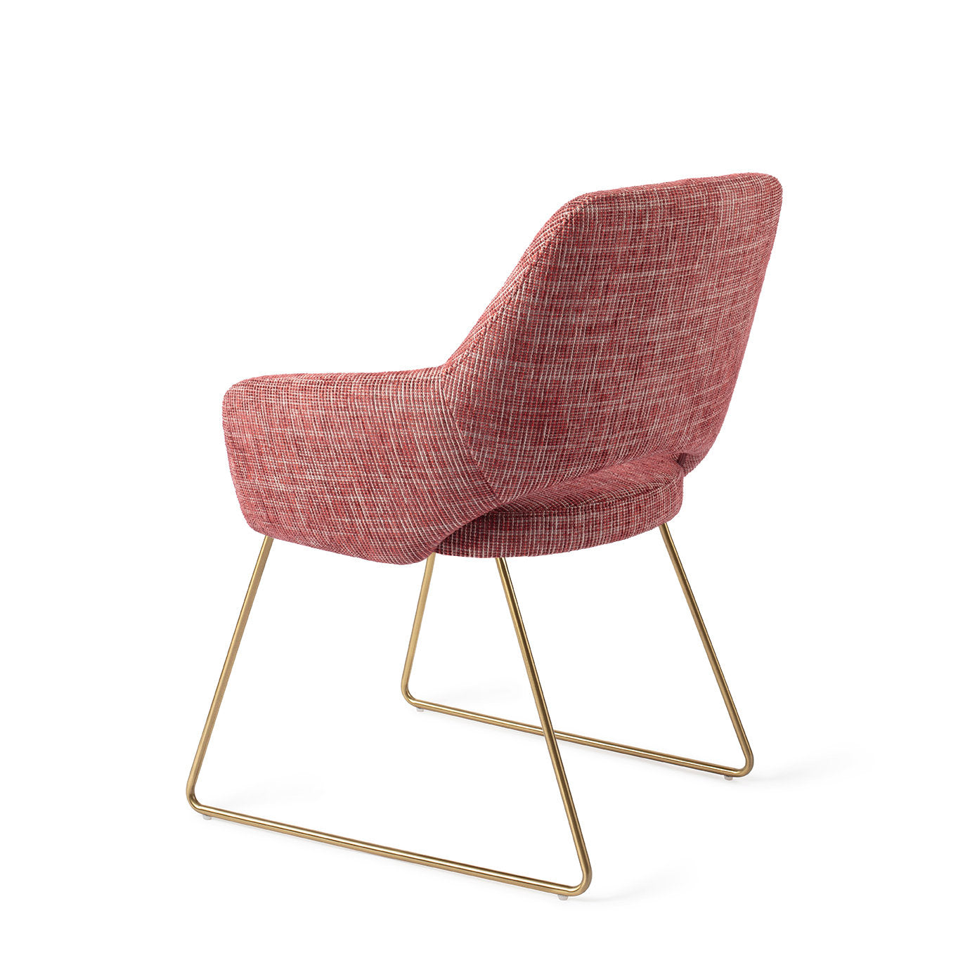 Yanai Dining Chair Berry Bars Slide Gold