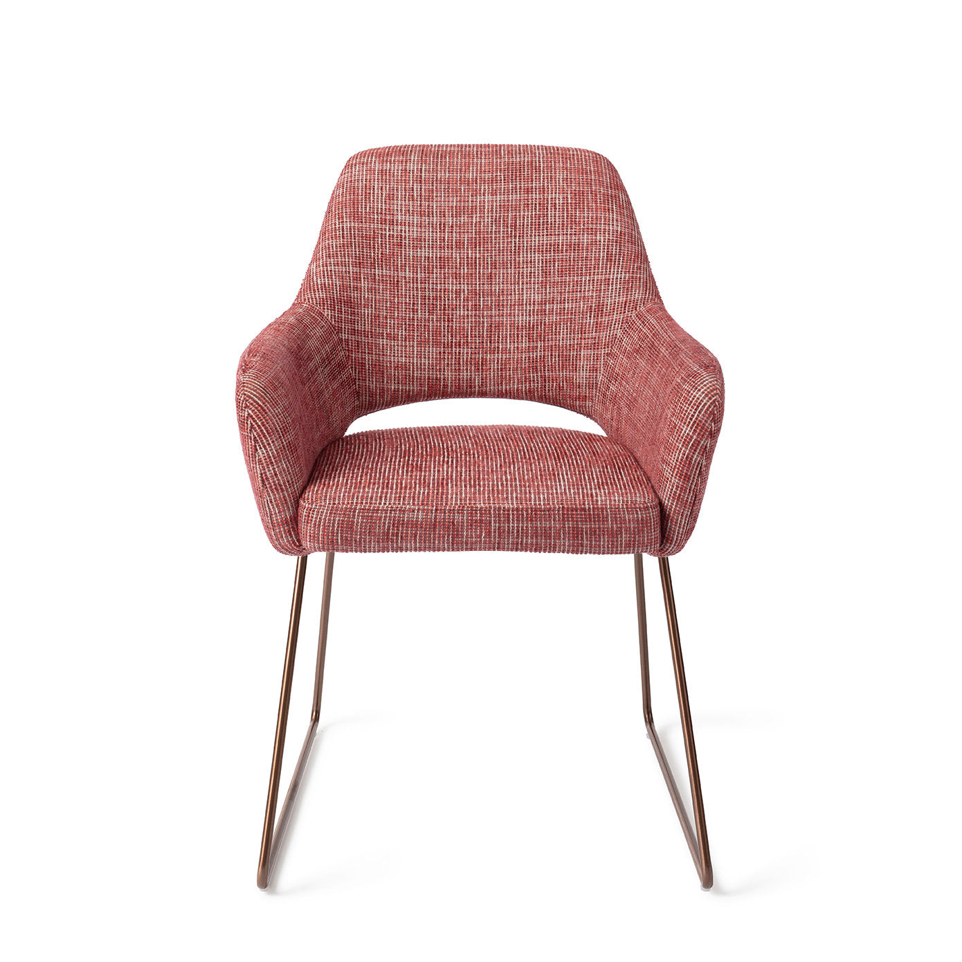 Yanai Dining Chair Berry Bars Slide Rose