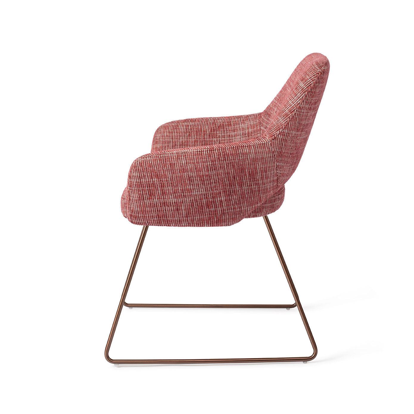Yanai Dining Chair Berry Bars Slide Rose