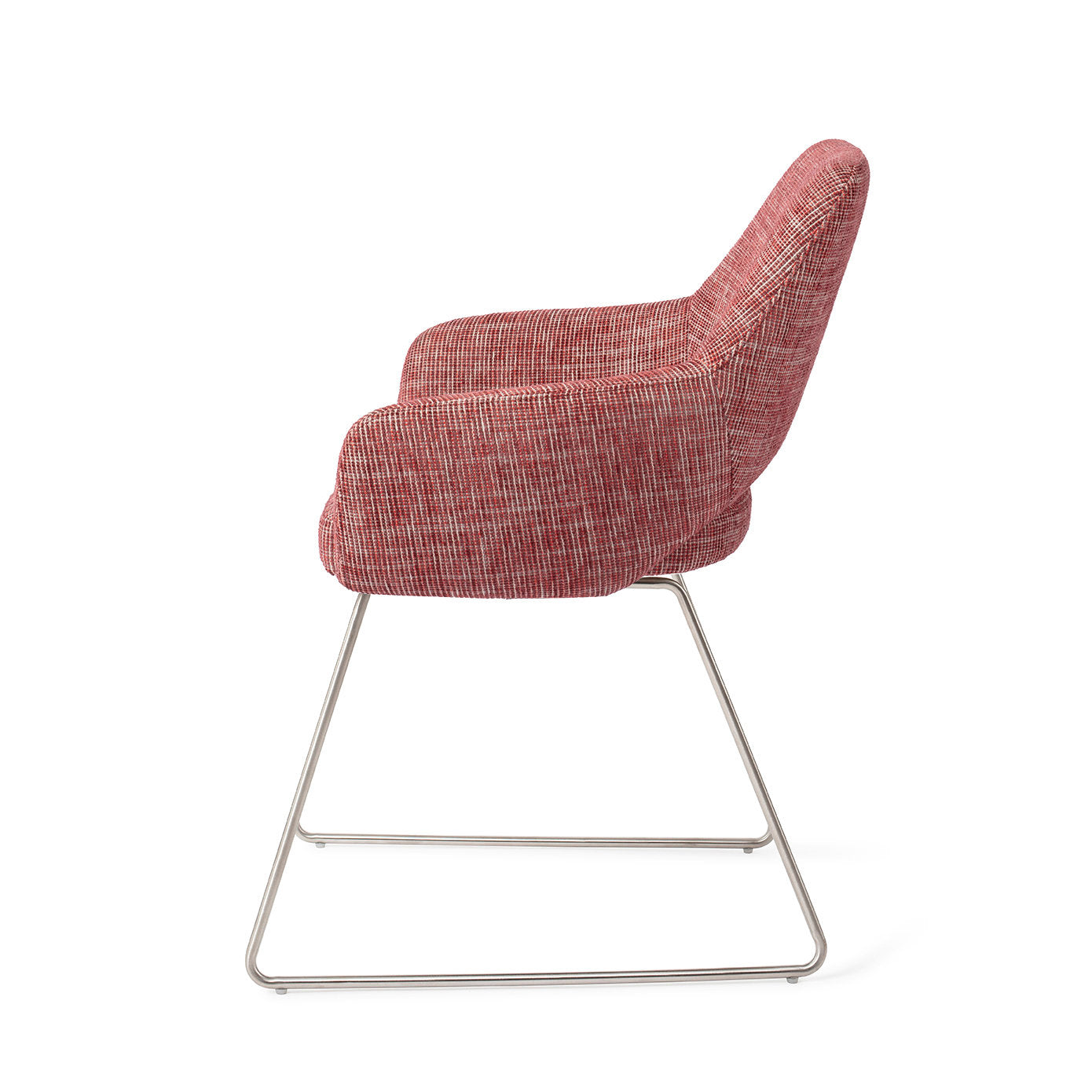 Yanai Dining Chair Berry Bars Slide Steel