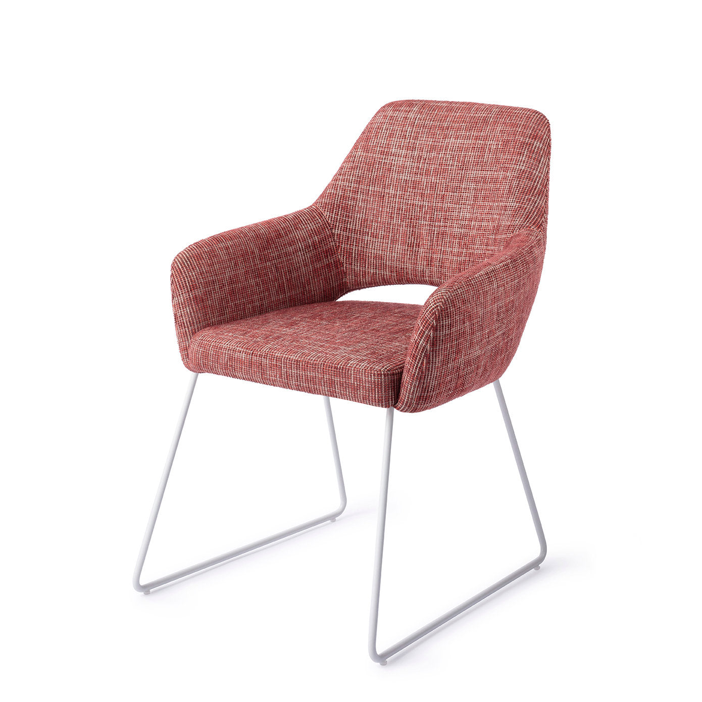Yanai Dining Chair Berry Bars Slide White