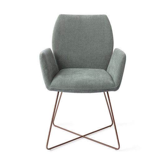 Misaki Dining Chair Breezy Blue Cross Rose