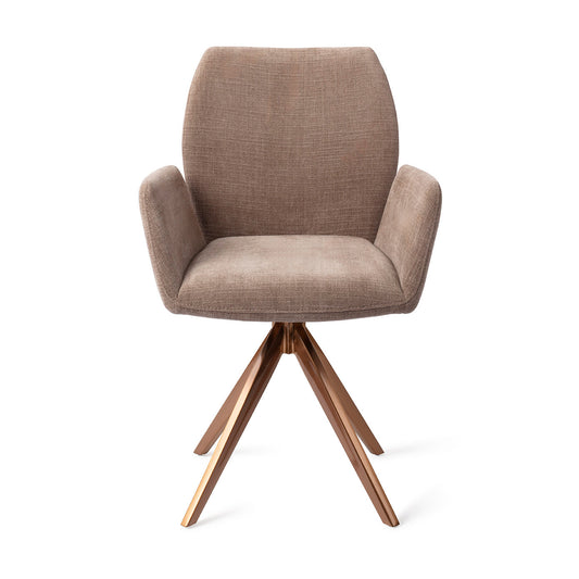 Misaki Dining Chair Mocha Mist Turn Rose