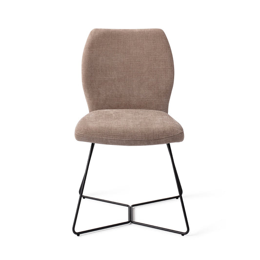 Ikata Dining Chair Mocha Mist Beehive Black
