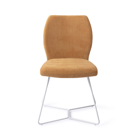 Ikata Dining Chair Honey Harvest Beehive White