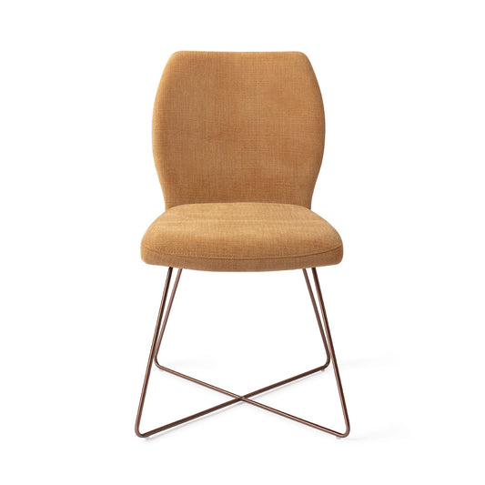 Ikata Dining Chair Honey Harvest Cross Rose