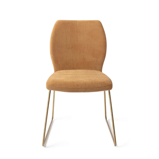 Ikata Dining Chair Honey Harvest Slide Gold
