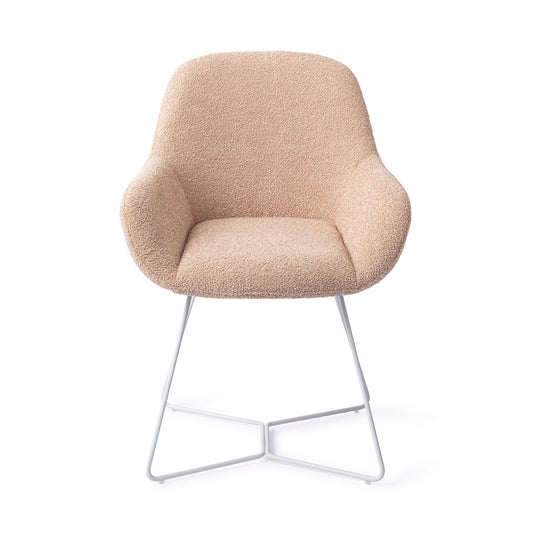 Kushi Dining Chair Flax Relax Beehive White