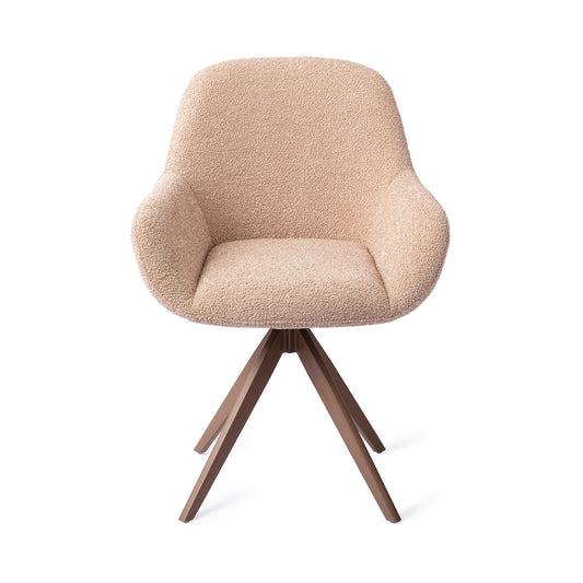 Kushi Dining Chair Flax Relax Turn Brown