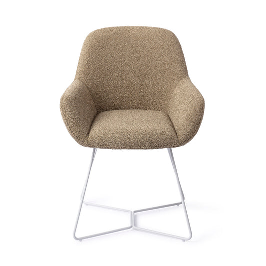 Kushi Dining Chair Moss Meadow Beehive White