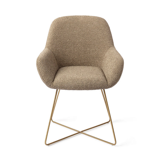 Kushi Dining Chair Moss Meadow Cross Gold