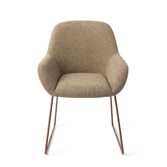 Kushi Dining Chair Moss Meadow Slide Rose