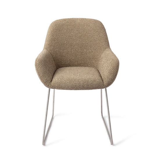 Kushi Dining Chair Moss Meadow Slide Steel