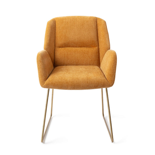 Myoko Dining Chair El Dorado Slide Gold