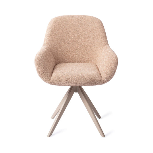 Kushi Dining Chair Flax Relax Turn Beige