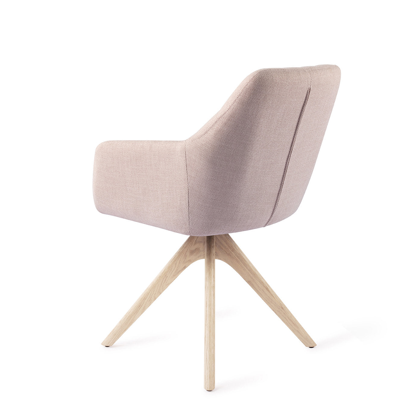 Noto Dining Chair Petal Pink Revolve Oak Bleach