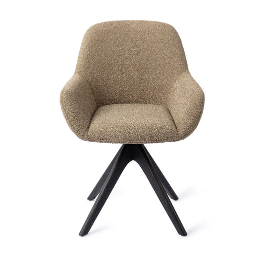 Kushi Dining Chair Moss Meadow Revolve Oak Black