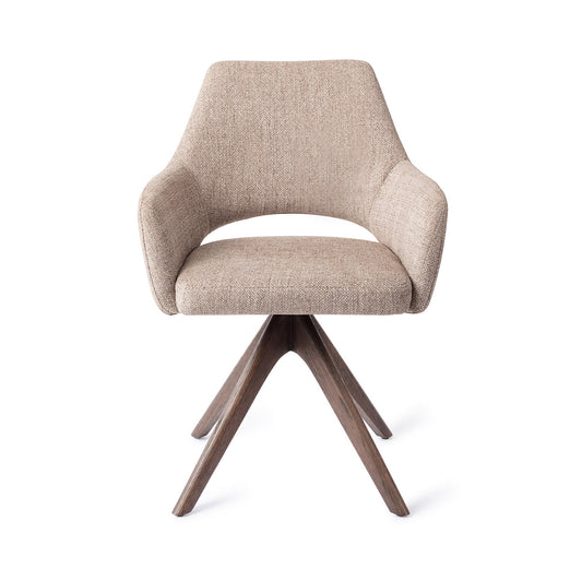Yanai Dining Chair Biscuit Beach Revolve Oak Walnut