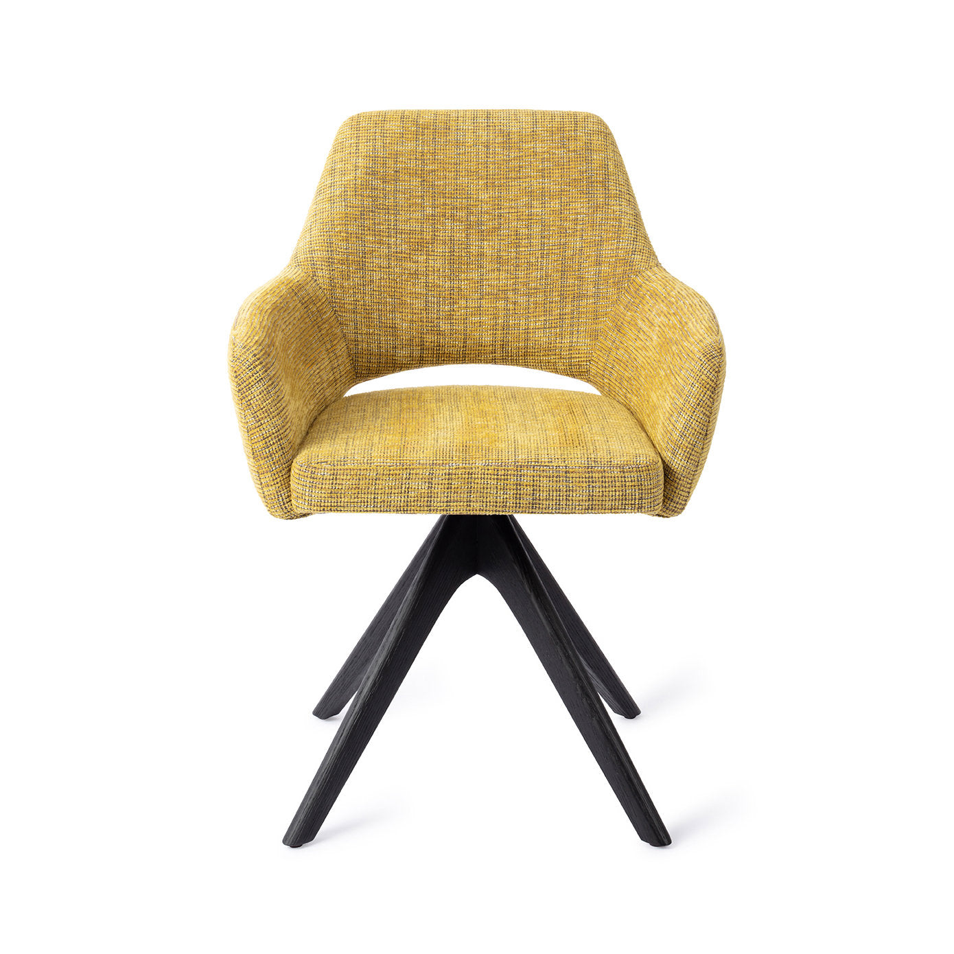 Yanai Dining Chair Lemon Lines Revolve Oak Black