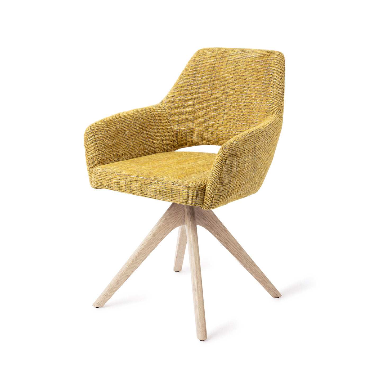 Yanai Dining Chair Lemon Lines Revolve Oak Bleach