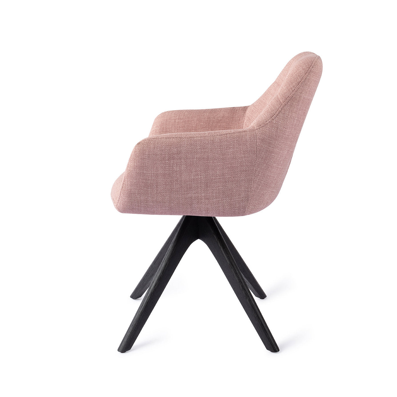 Noto Dining Chair Vintage Rose Revolve Oak Black