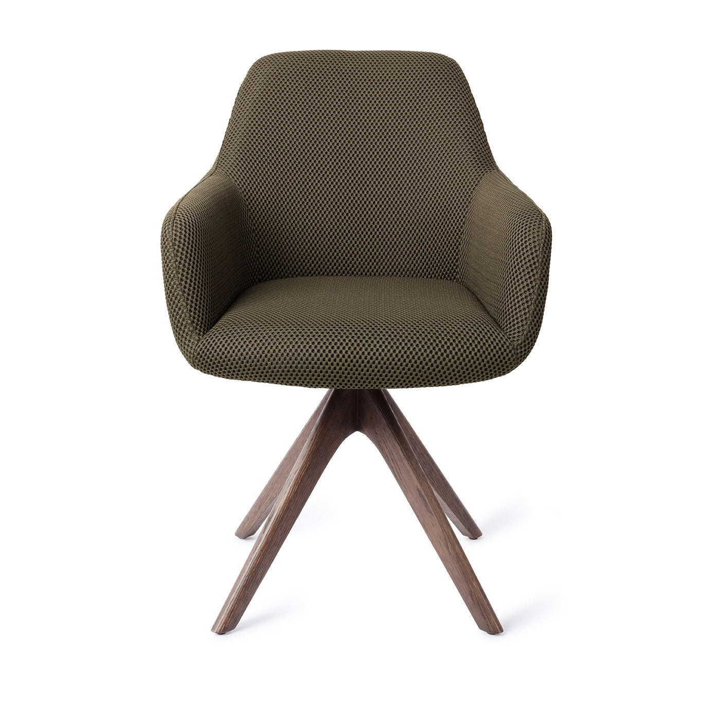Hiroo Dining Chair Jungle Jewel Revolve Oak Walnut