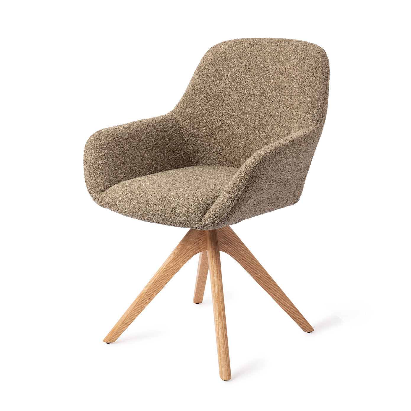 Kushi Dining Chair Moss Meadow Revolve Oak Natural