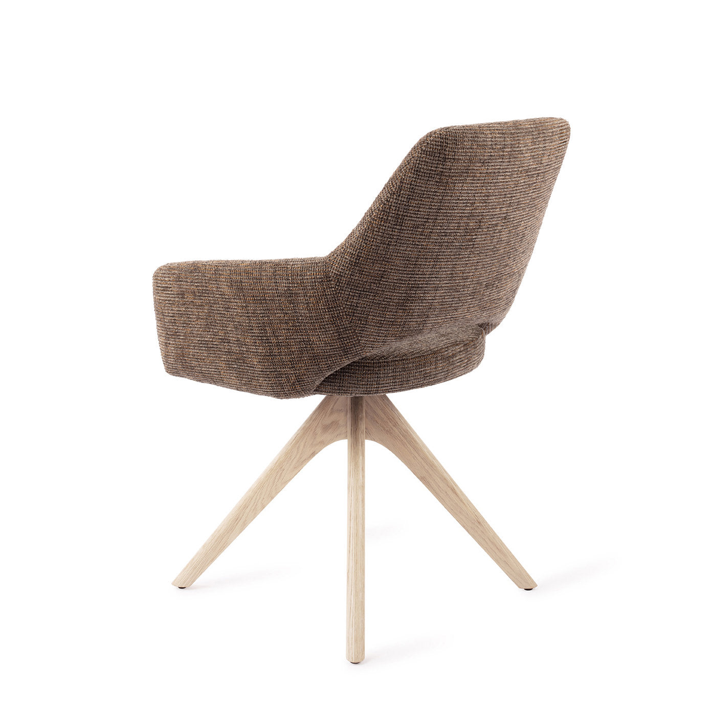 Yanai Dining Chair Checked Chestnut Revolve Oak Bleach