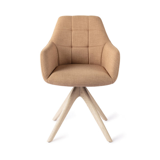 Noto Dining Chair Toasted Toffee Revolve Oak Bleach