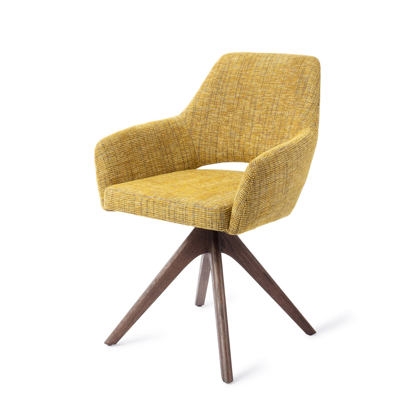 Yanai Dining Chair Lemon Lines Revolve Oak Walnut