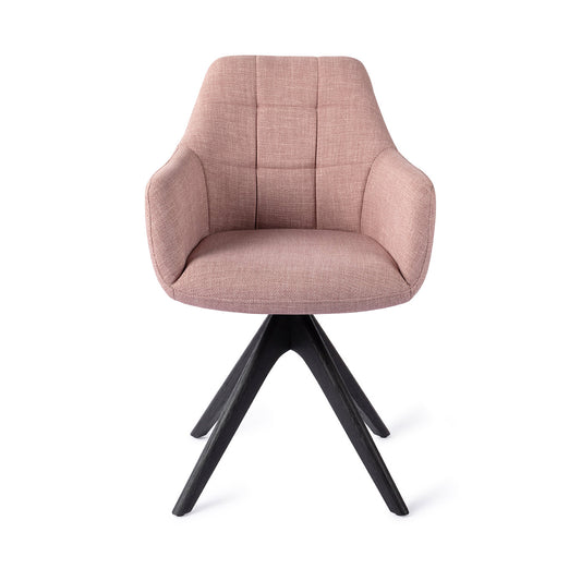 Noto Dining Chair Vintage Rose Revolve Oak Black