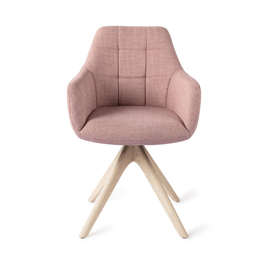 Noto Dining Chair Vintage Rose Revolve Oak Bleach