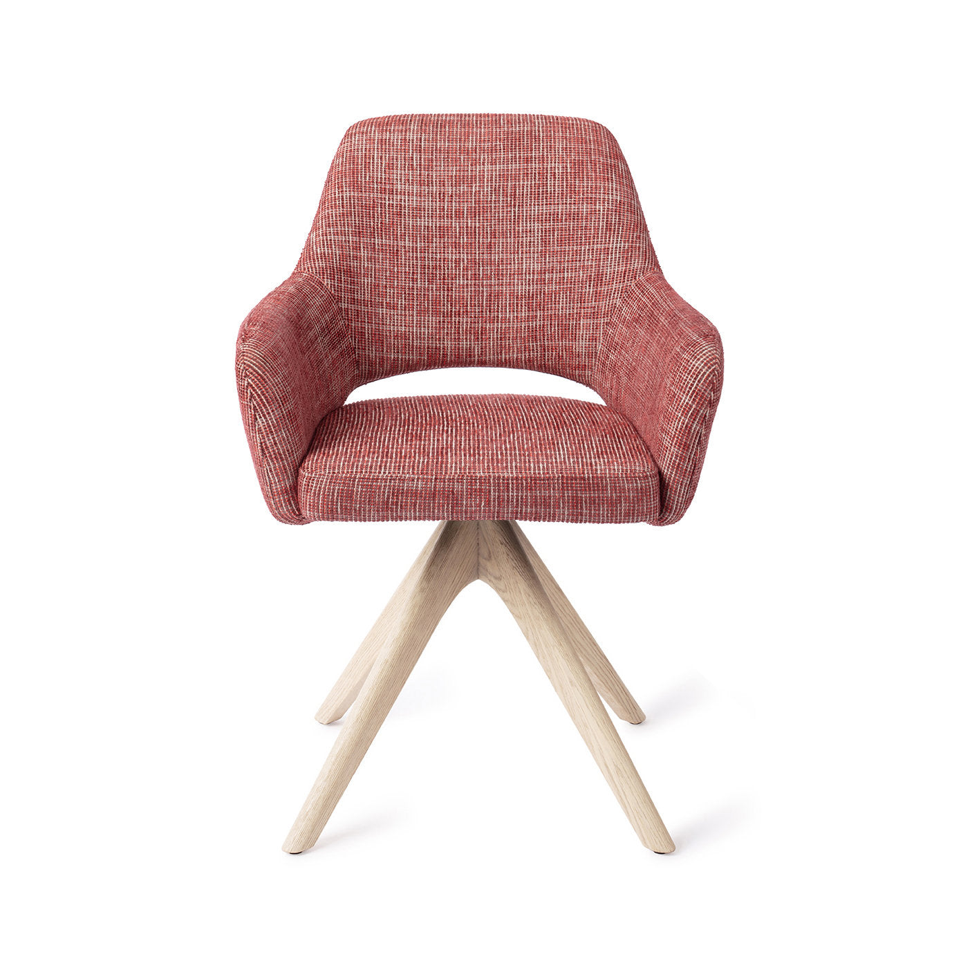 Yanai Dining Chair Berry Bars Revolve Oak Bleach