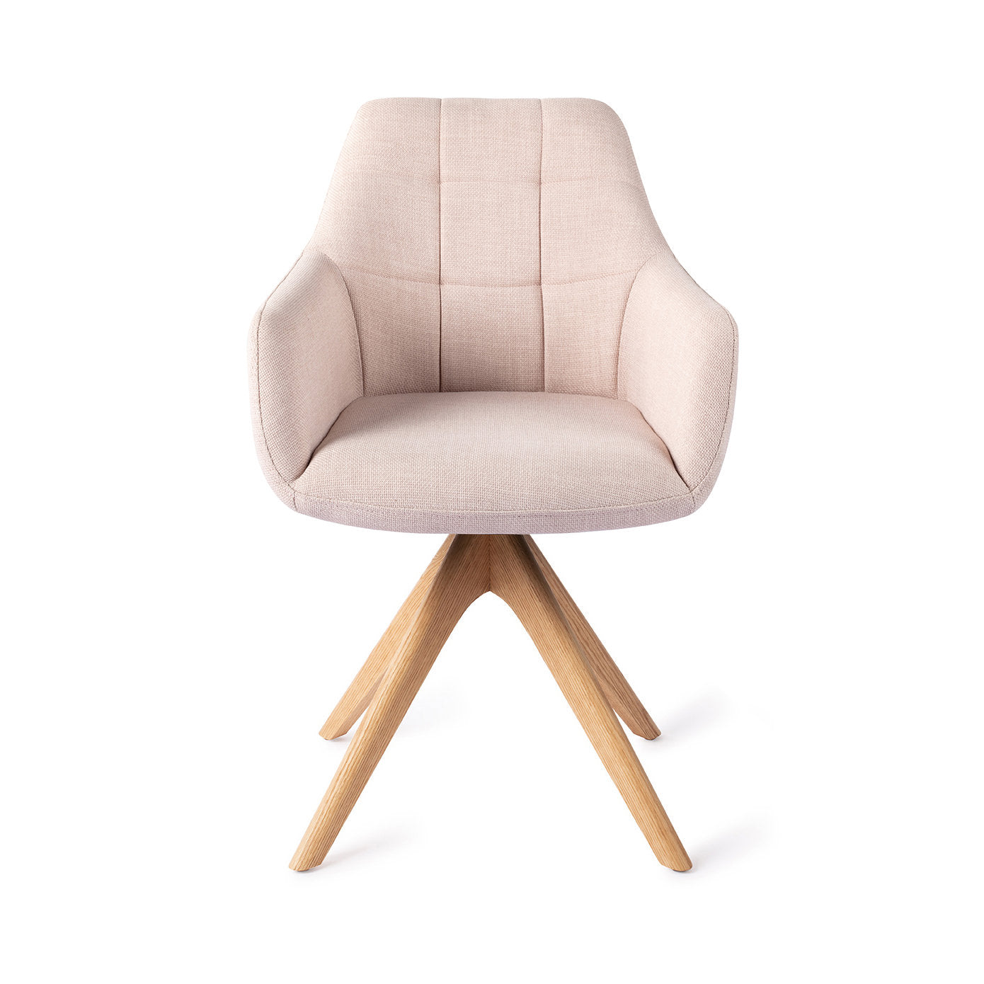 Noto Dining Chair Petal Pink Revolve Oak Natural