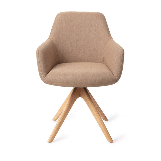 Hiroo Dining Chair Whisper Wheat Revolve Oak Natural