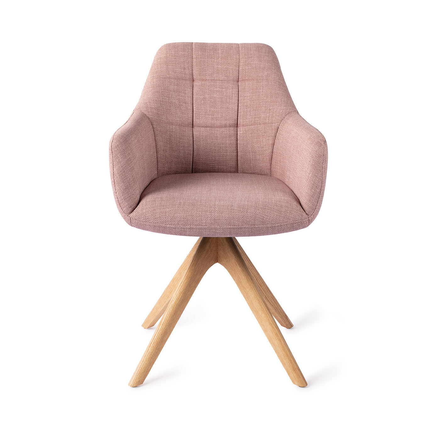 Noto Dining Chair Vintage Rose Revolve Oak Natural