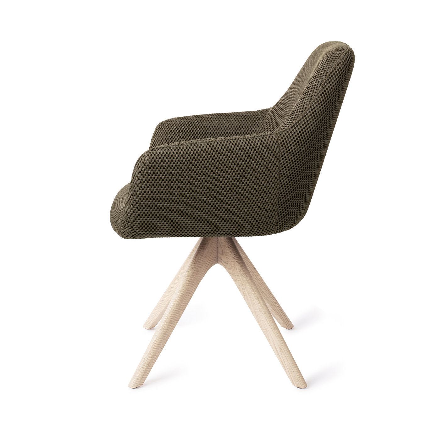 Hiroo Dining Chair Jungle Jewel Revolve Oak Bleach